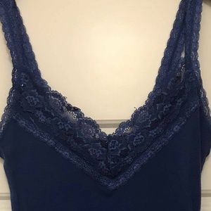 Hollister Lace Cami- royal blue